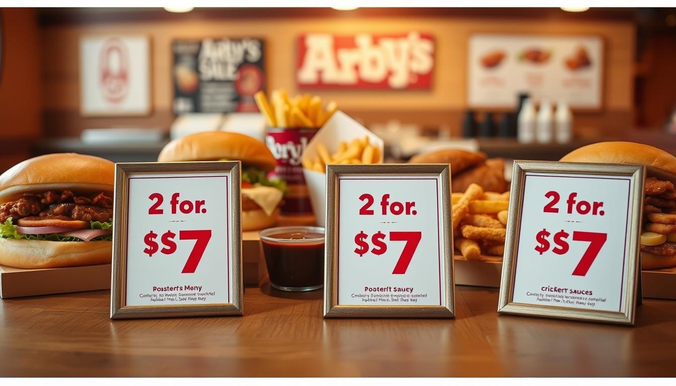 arby's 2 for $7 menu with prices