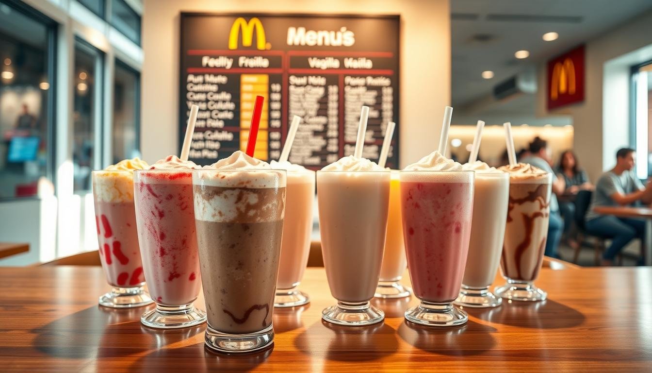 mcdonald's milkshake menu