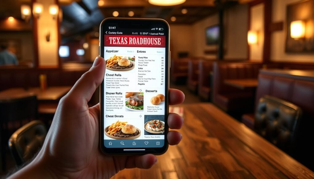 texas roadhouse menu nutrition