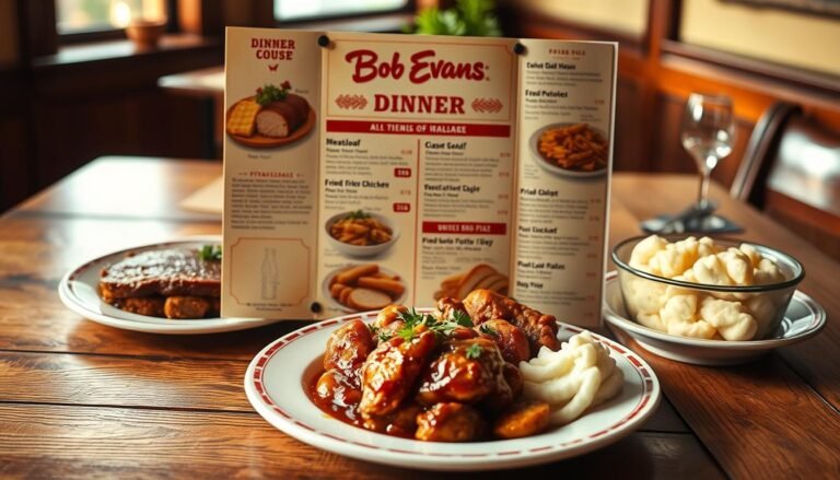 bob evans dinner menu with prices